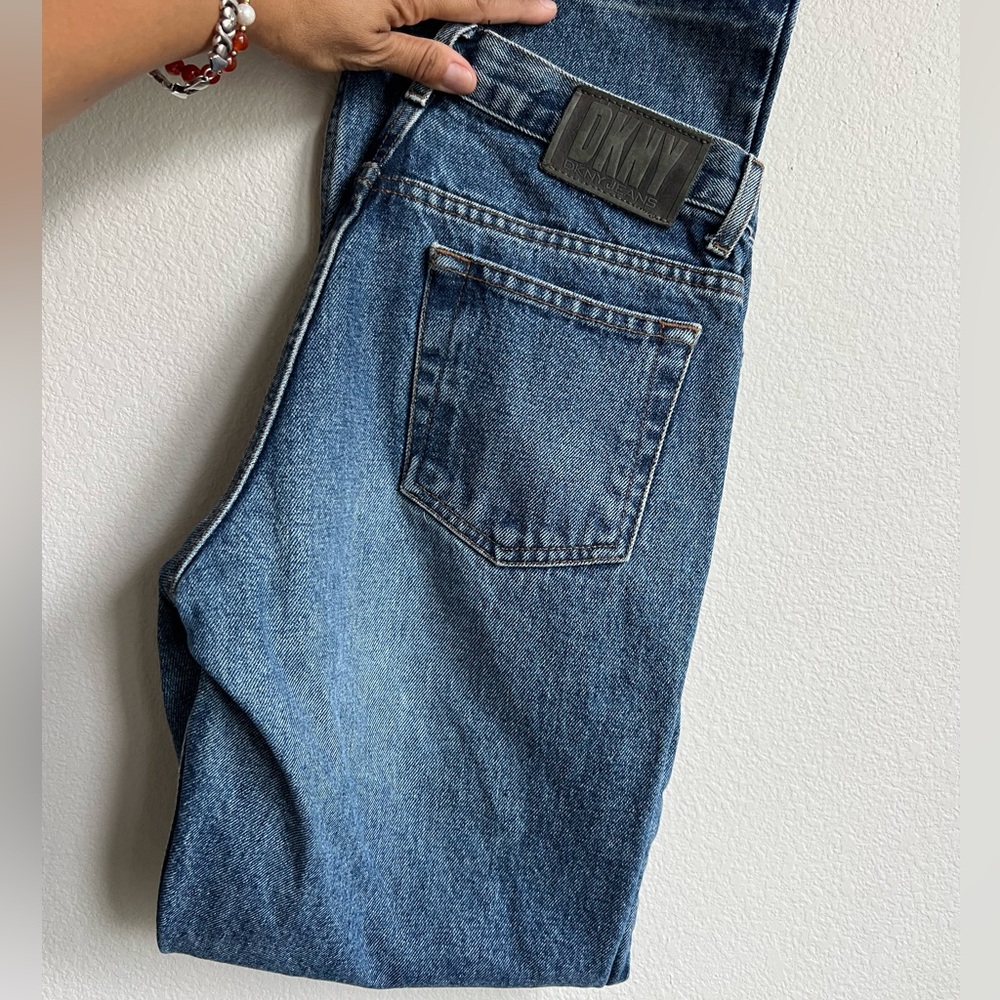 DKNY Blue Straight Jeans Classic Denim